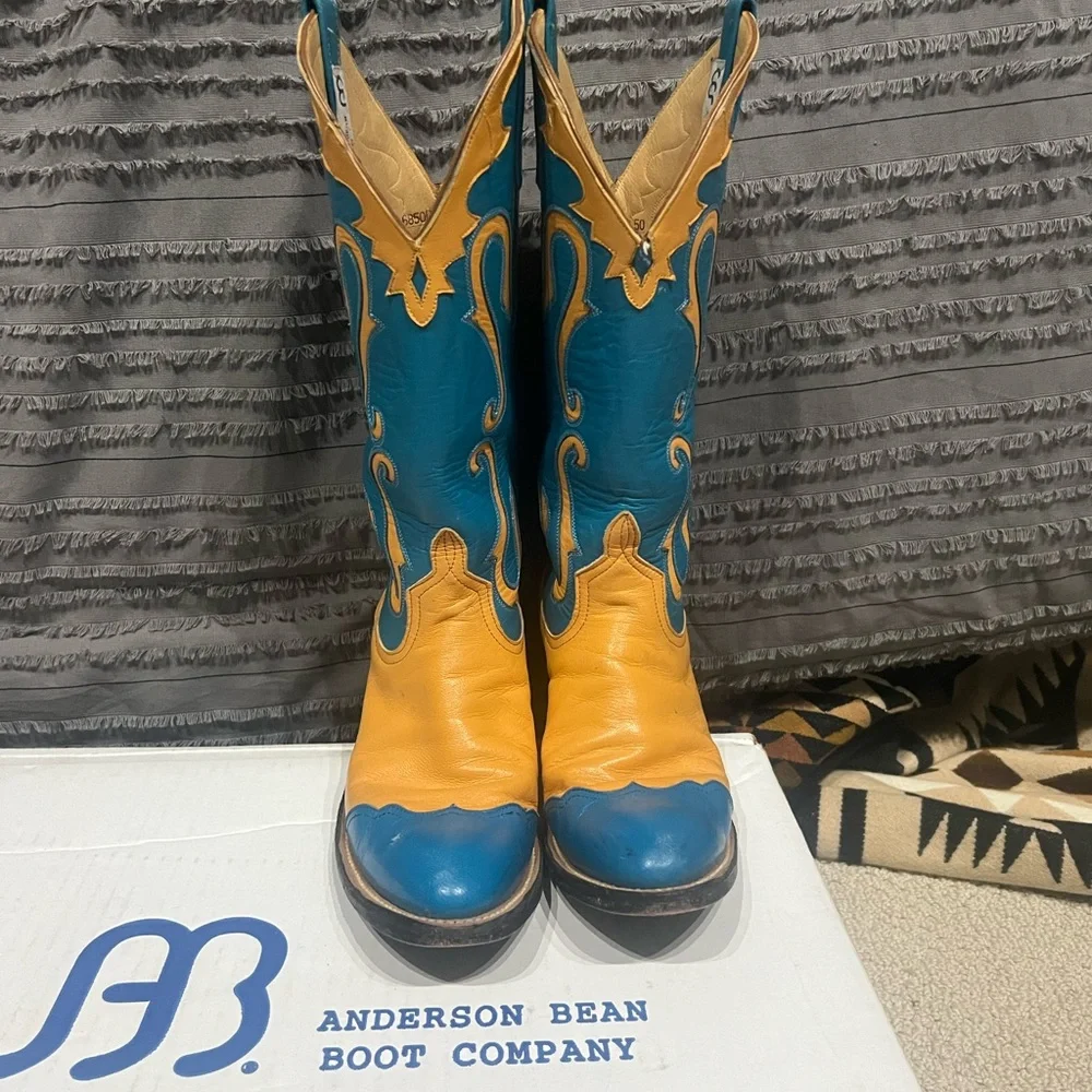 Vintage custom made Anderson Bean ladies cowboy boots 6.5B - Picture 5 of 10